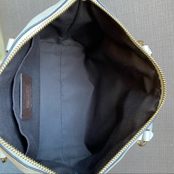 SOLD - Coach Mini Emma Satchel (F31466) Chalk - Picture 13 of 15